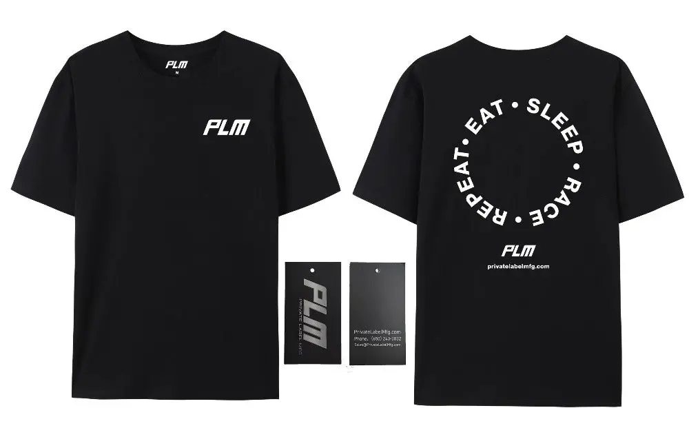 Plm T-Shirt Eat Sleep Race Repeat 1