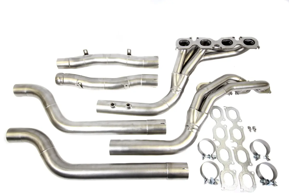 Plm Mercedes Benz C63 Amg Long Tube Headers + Mid Pipes 1