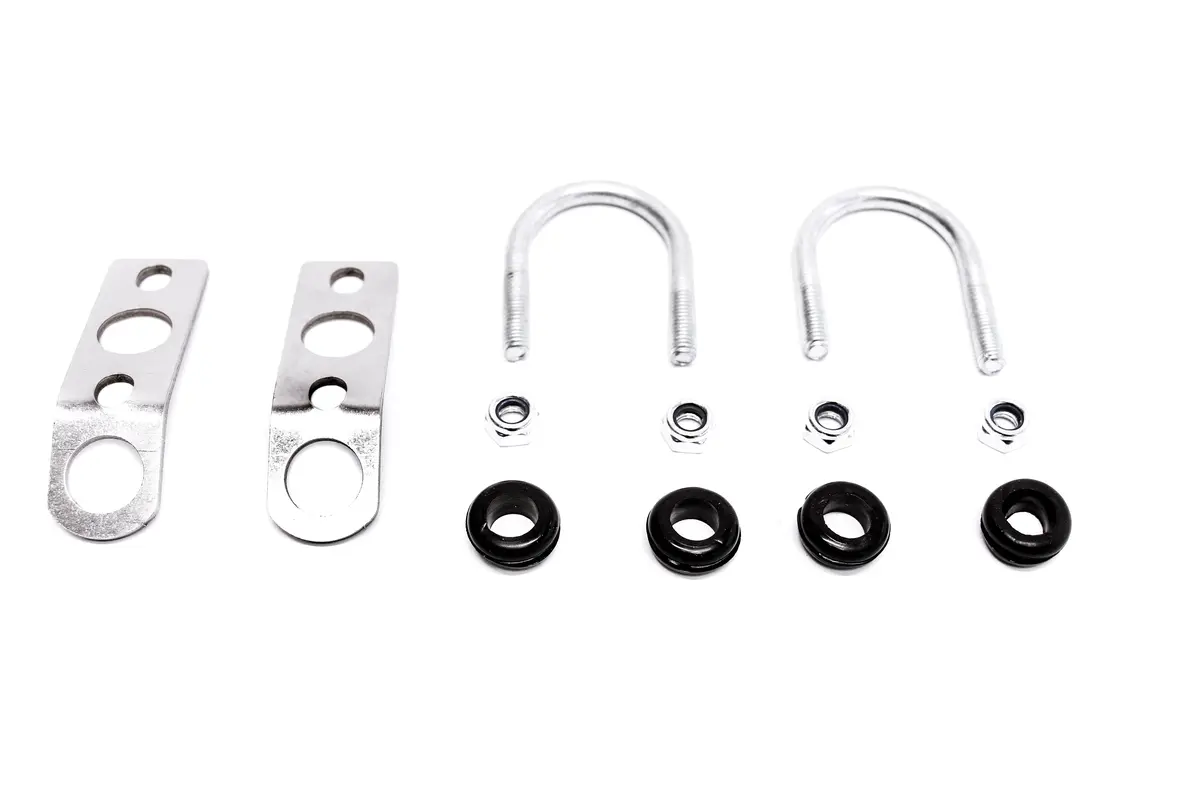 Precision Works Radiator Brackets For Traction Bars 1