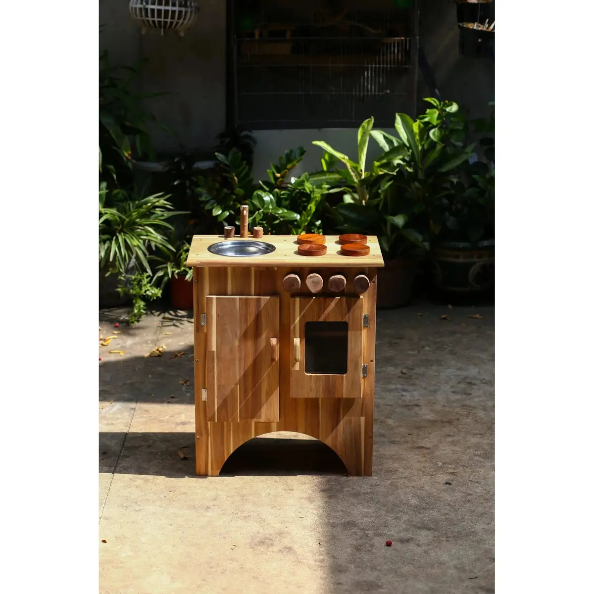 Combo Wooden Stove And Sink 1