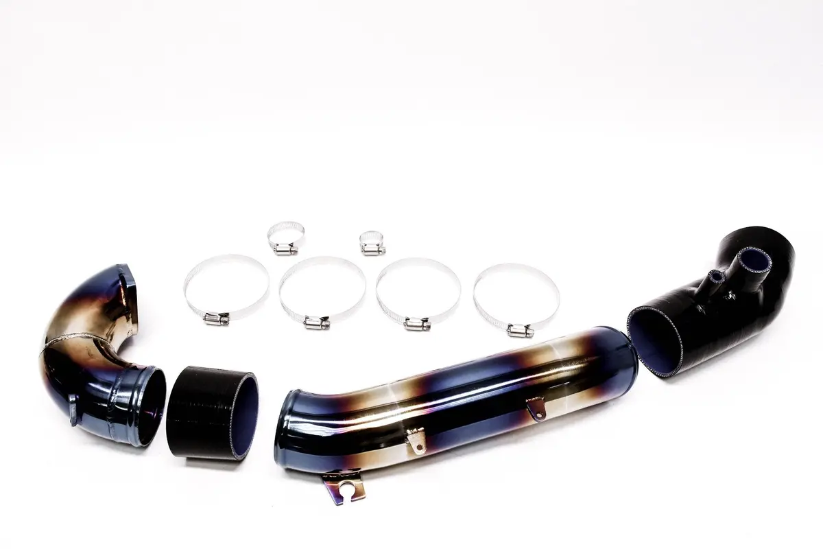 Plm Turbo Inlet Pipe Kit Stainless Burnt Blue - 2017+ Fk8 Civic Type R 1