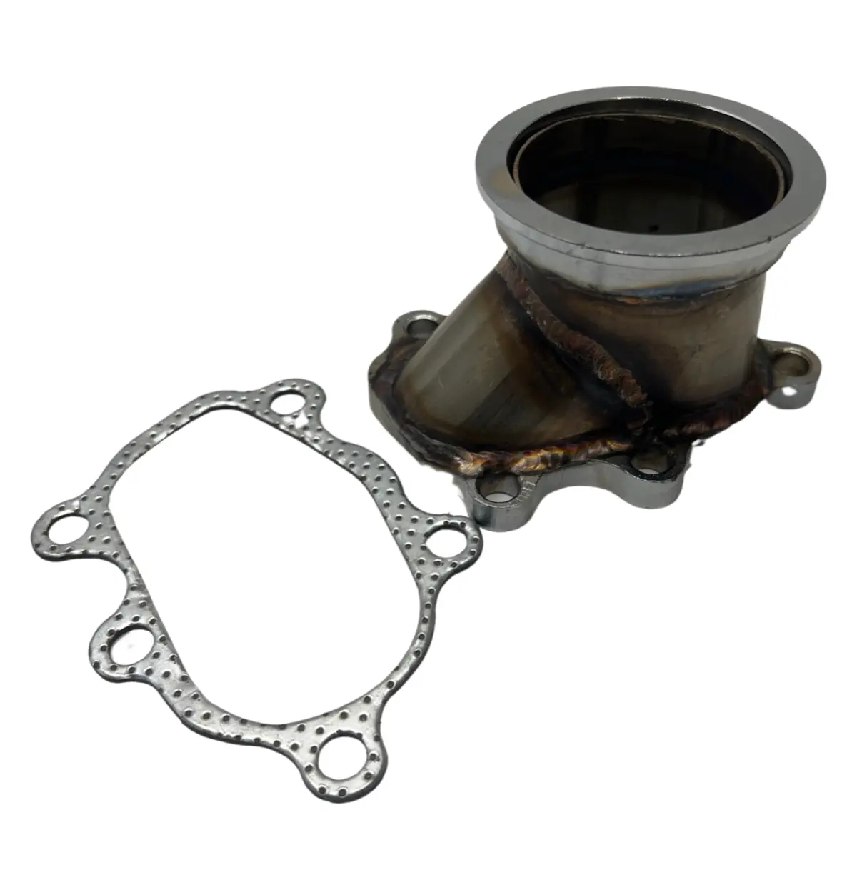 Td04 5 Bolt Turbo Down Pipe Flange 2.5" V Band Conversion Adapter For Subaru Wrx 1