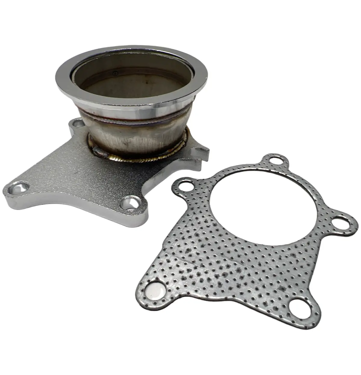 5 Bolt To 3" V-Band Flange Turbo Adaptor Stainless Steel Adapter For T3/T4 Turbo 1