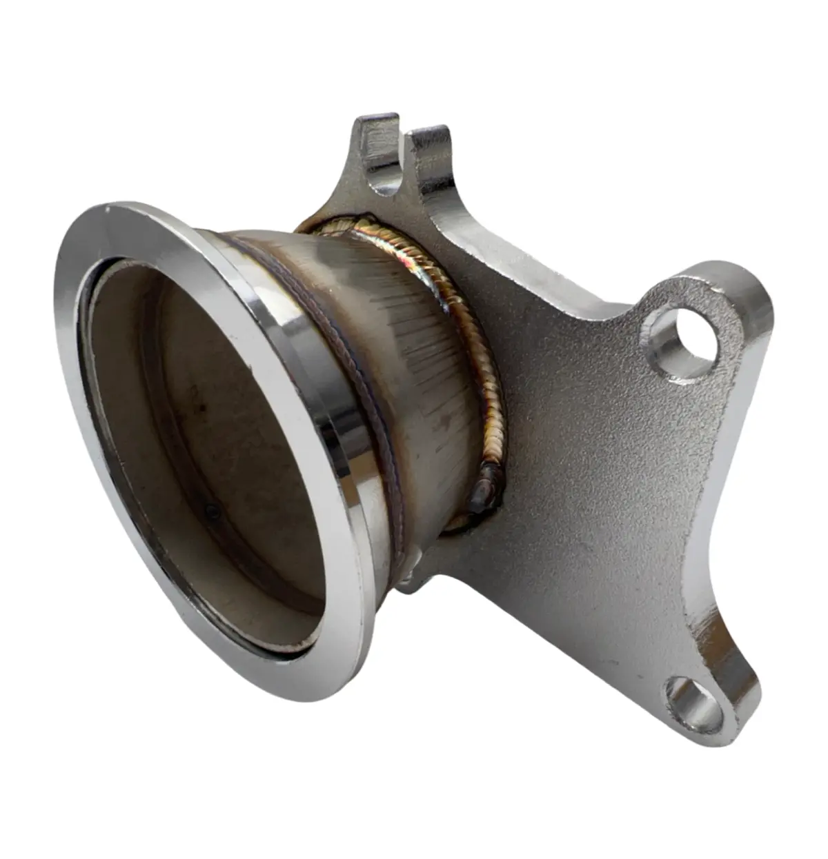 Fit T3 T4 Turbo Exhaust Down Pipe 5 Bolt Flange To 3 Inch 76Mm V-Band Adapter 1