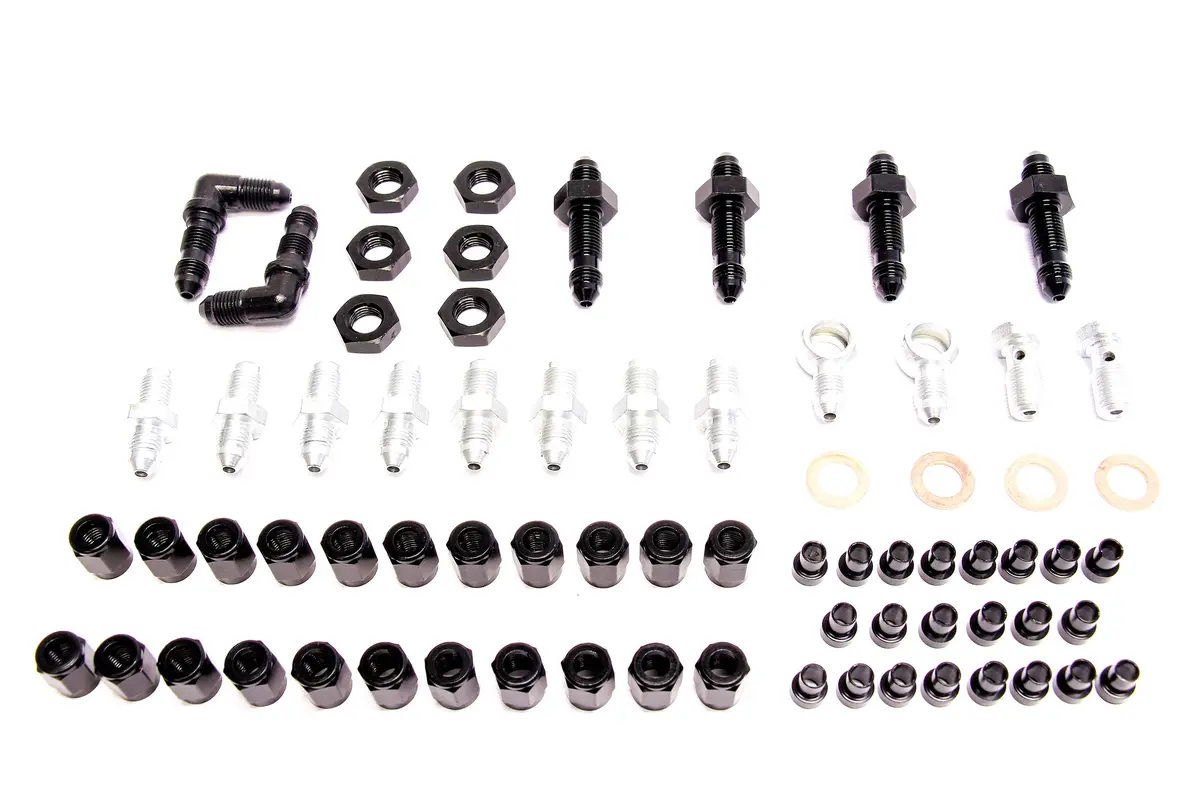 Precision Works Brake Line Tuck Kit Fittings Honda 88-00 Civic 90-01 Integra 1