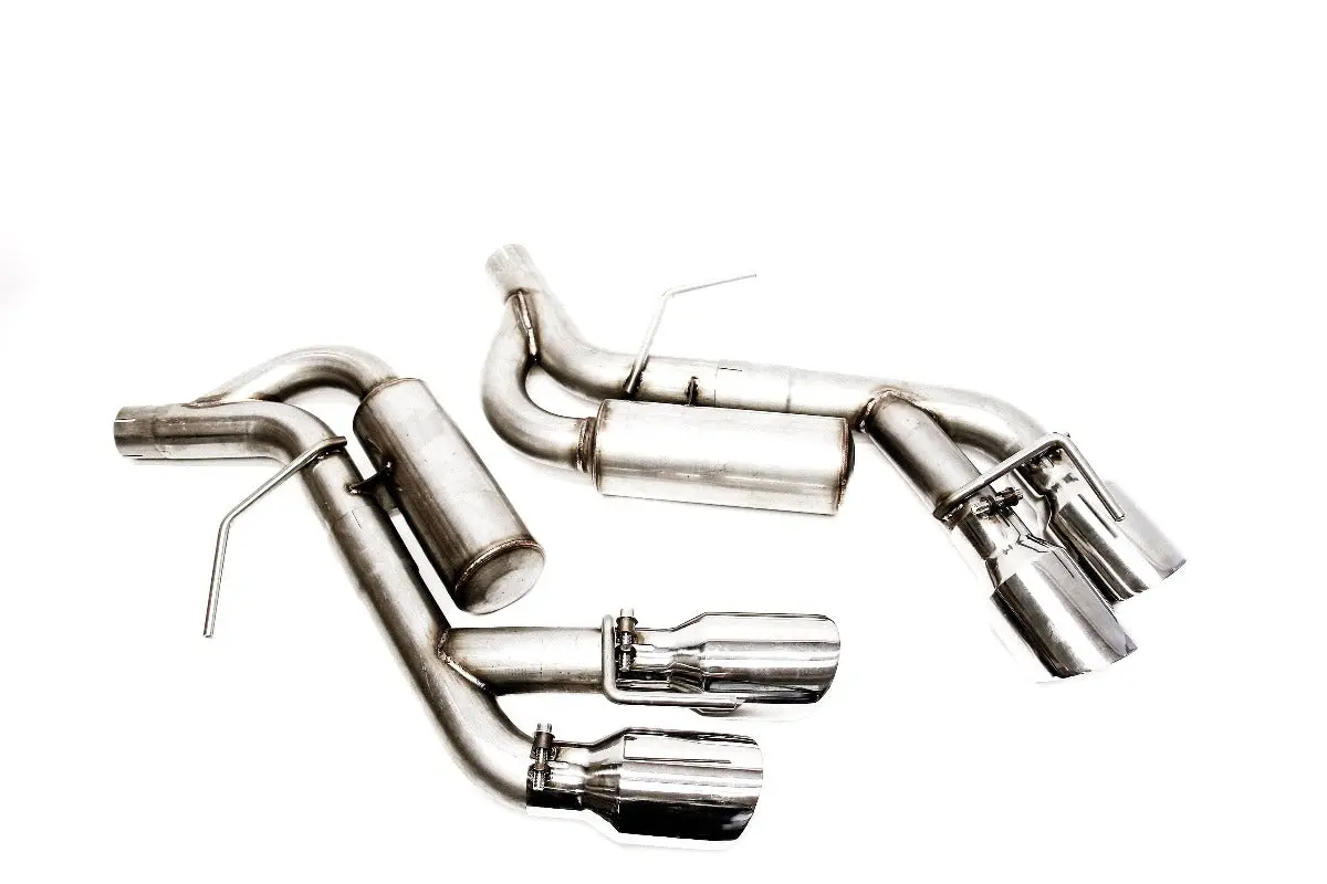 Plm Axle Back Muffler Delete Chevy Camaro V6 3.6L 2016 - 2022 Stainless Steel Quad Tips 1