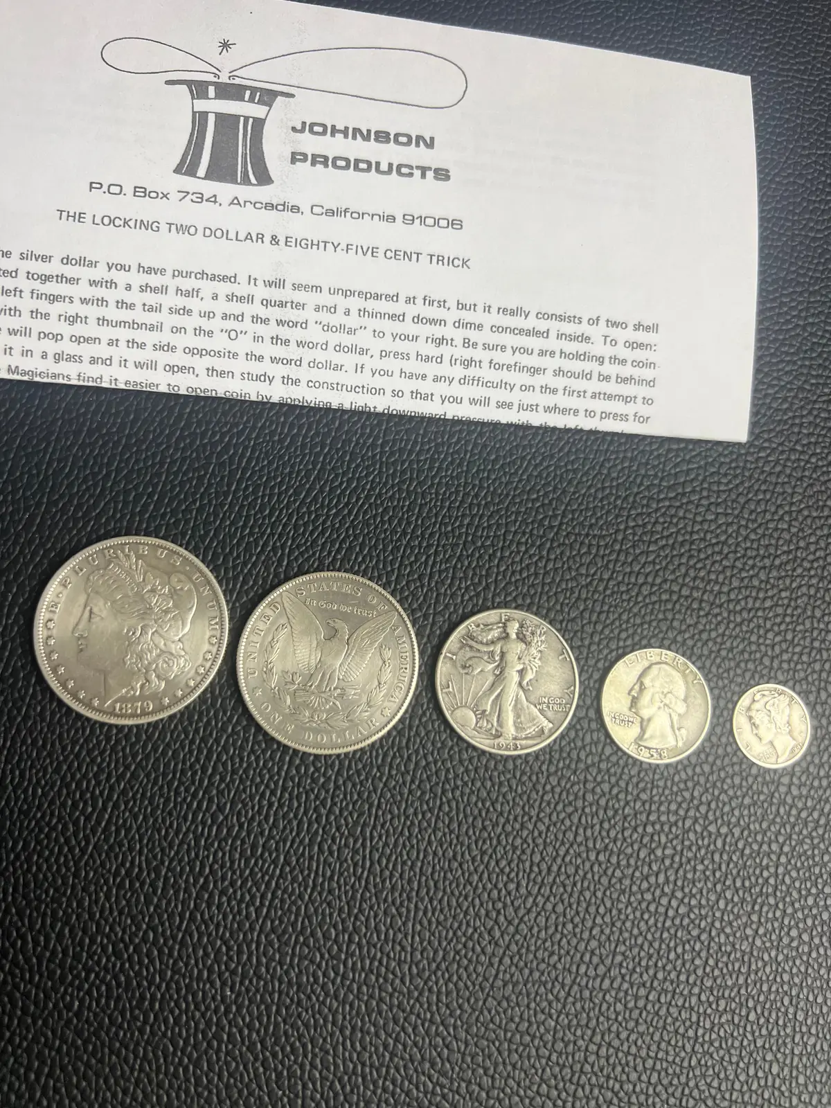 Vintage Morgan $2.85 Trick 1