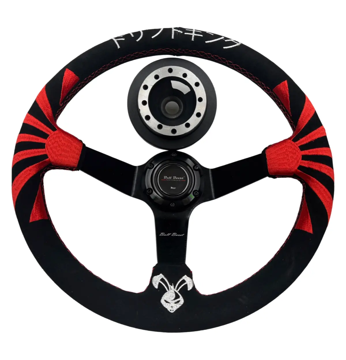 Rising Sun Suede Steering Wheel + Billet Hub Kit For Nissan Datsun 280Z 260Z 240Z 620 510 C10 1