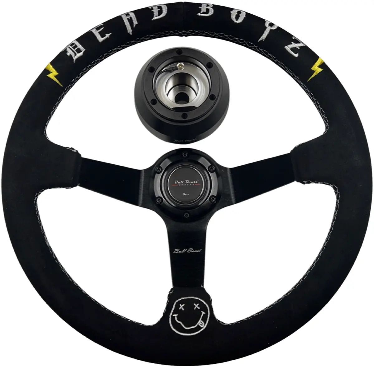 Deadboyz Suede Deep Dish Steering Wheel Short Hub Adapter Kit For 2022+ Gr86 Subaru Brz Frs Tc Xb Xd 1