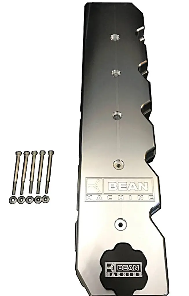 Bean Machine 98-02 Cummins Vp44 Billet Flat Top Valve Cover With Oil Cap Cover 1