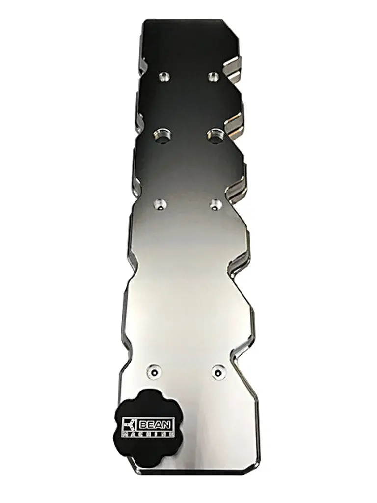 Bean Machine 03-05 Cummins Billet Flat Top Valve Cover W/ Dual Ccv Outlets With Oil Cap Cover 1