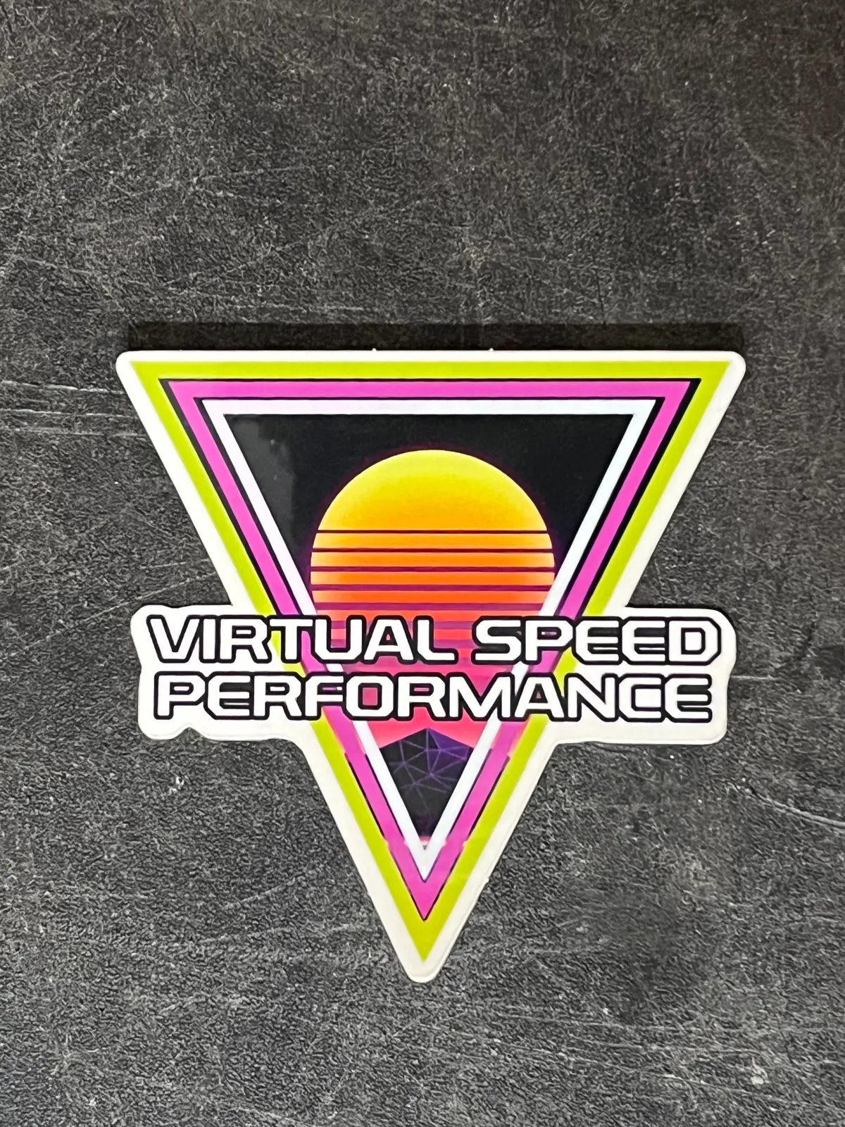 Virtual Speed Phone / Tumbler Sticker 1