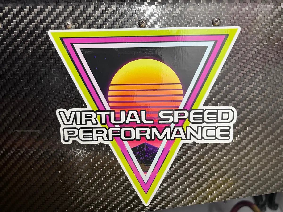 Virtual Speed Racecar / Toolbox Sticker 1