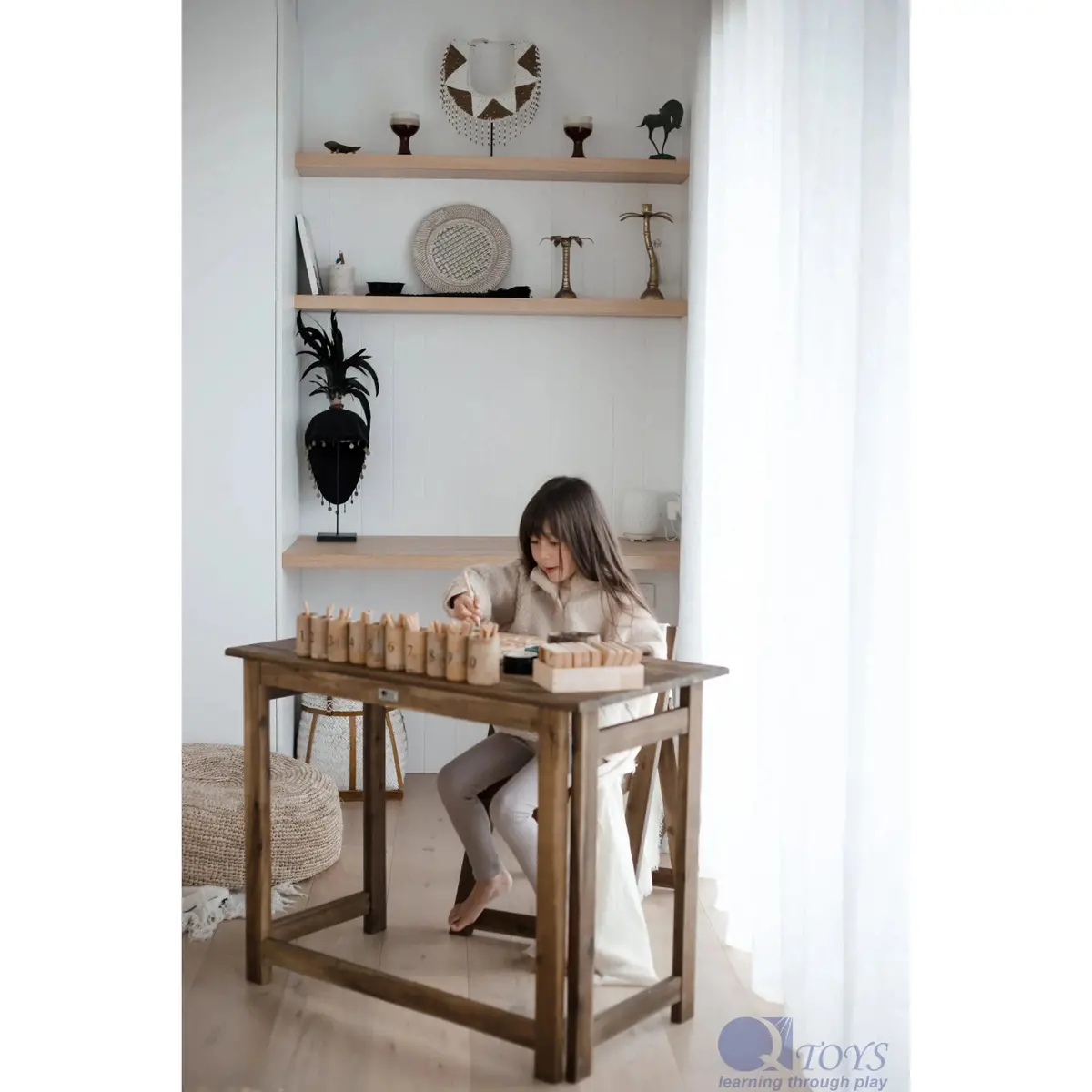 Foldable Study Desk And Chair 1