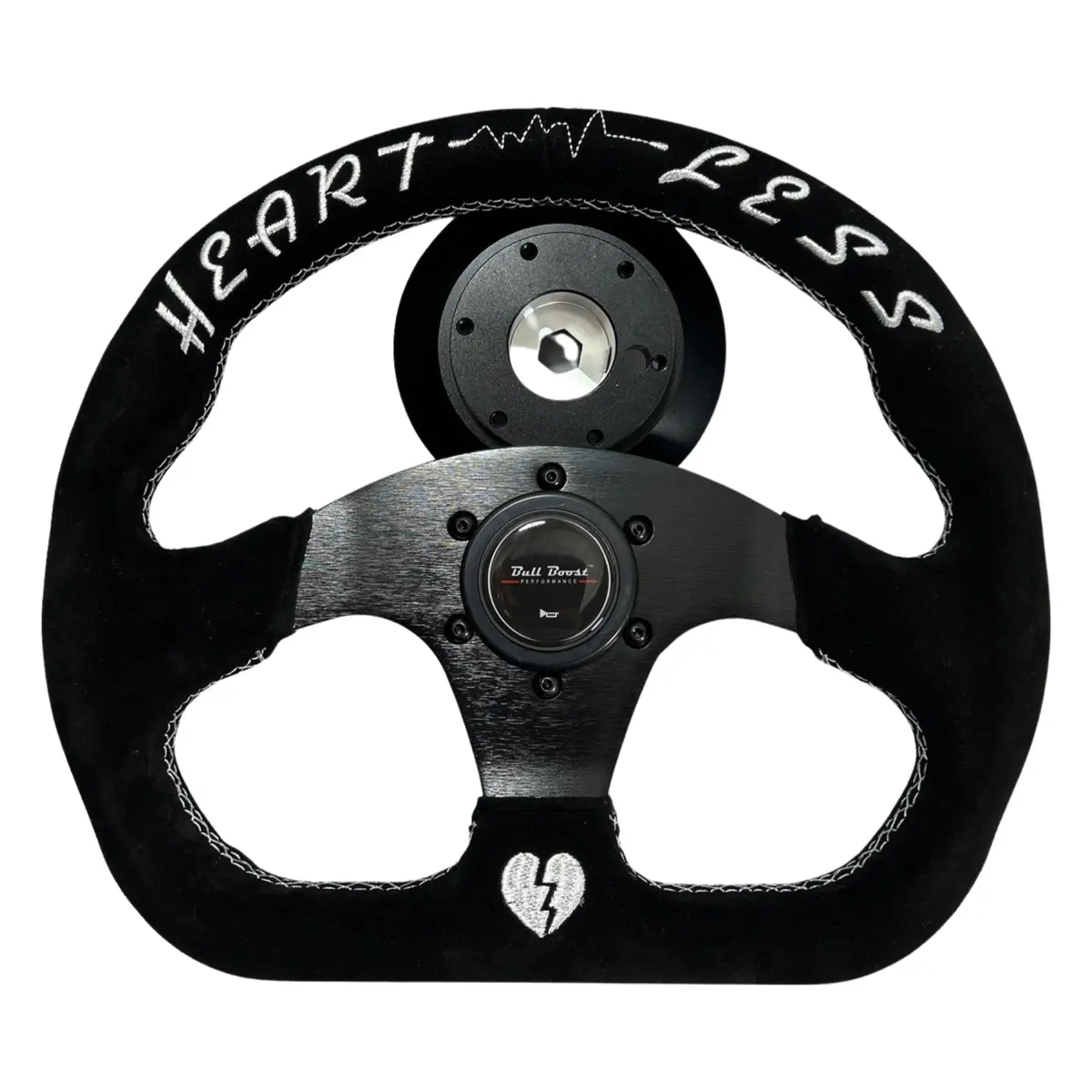 Quadro Style Steering Wheel + Short Hub Adapter Kit For Mustang Focus Fiesta Mazda 1