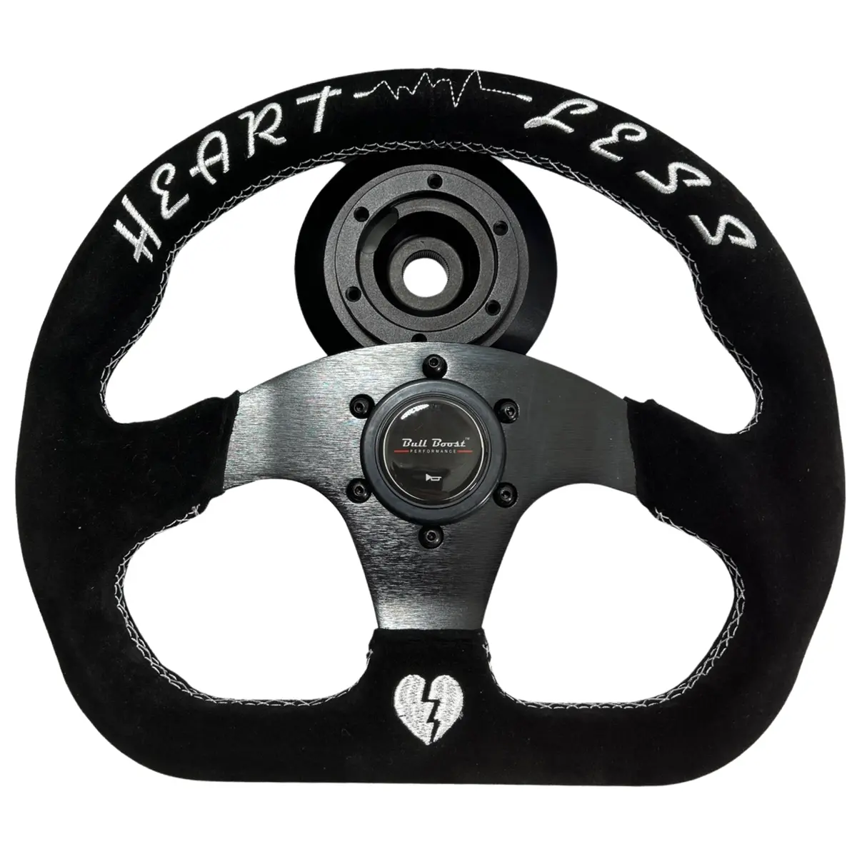 Quadro Yoke Suede Steering Wheel Kit For 01-06 Bmw 320 325 328 330 M3 Z4 E90 Mini Cooper E46h 1
