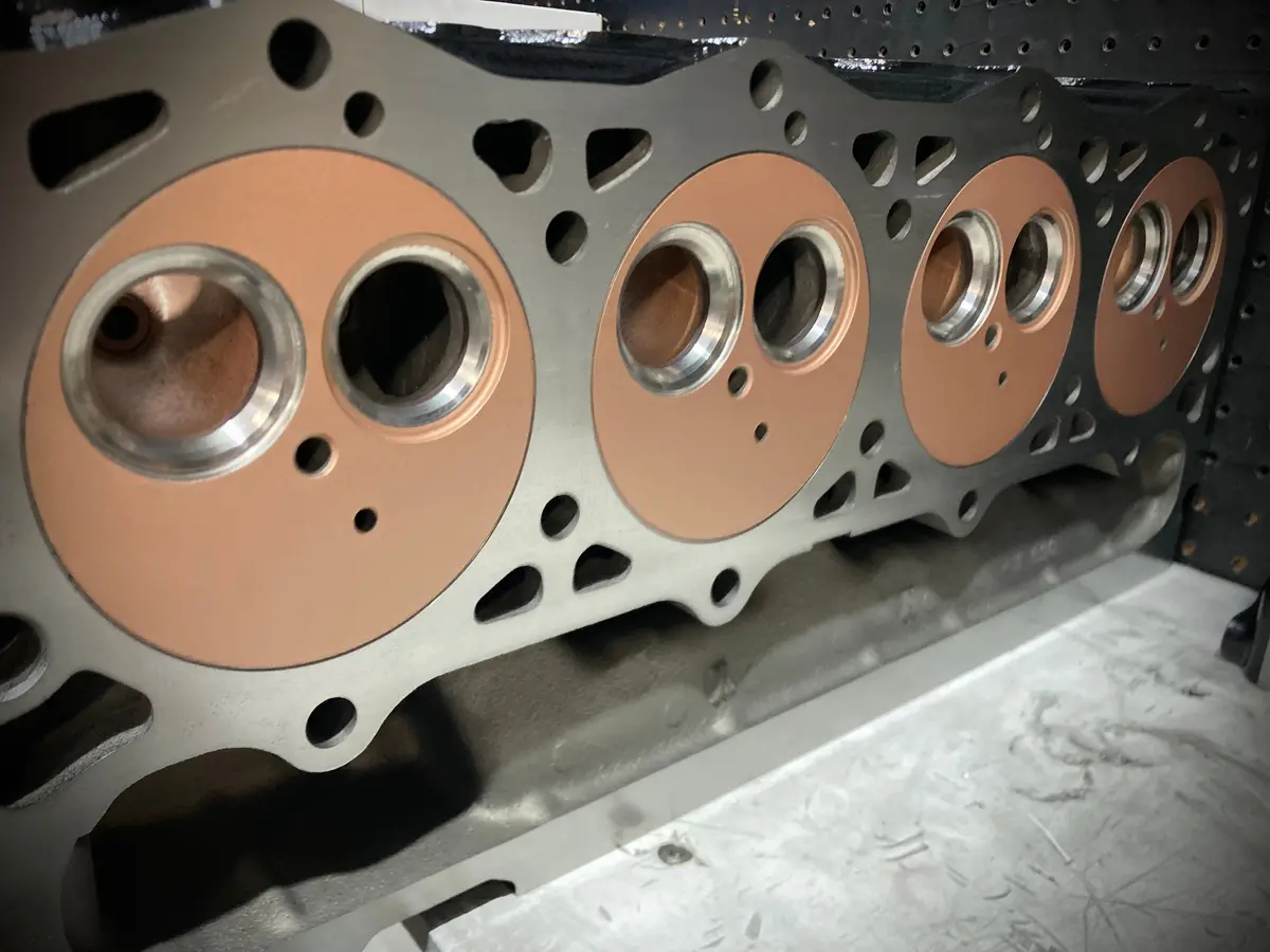 Coated Combustion Chamber And Exhaust Ports 1