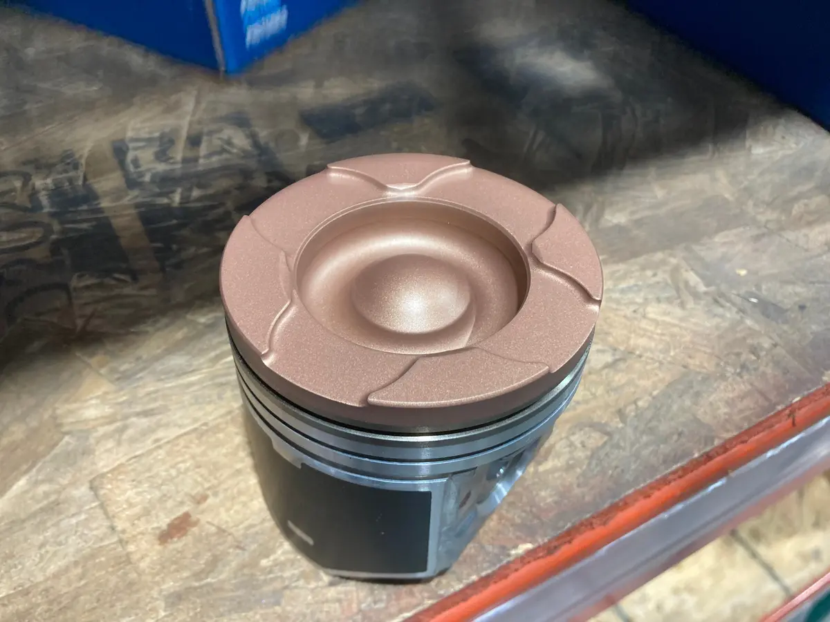 Mahle Maxxforce 7 6.4L Std Pistons - Delipped, Valve Reliefs, Thermal Coated Crown 1