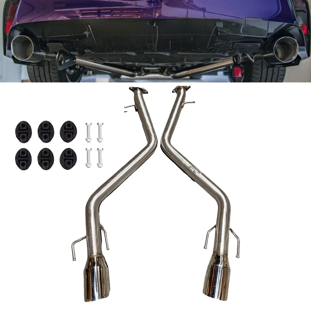 2.5" Axle Back Dual Exit Exhaust For 2021+ Lexus Is300 Is350 304Ss Direct Fit Us 1