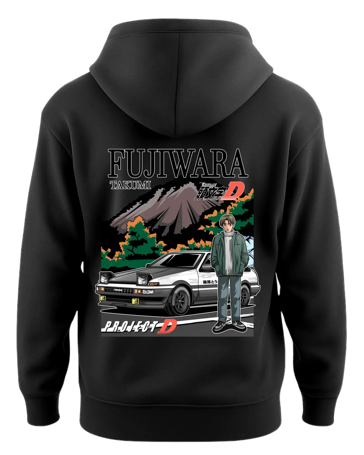 Initial D Fujiwara Takumi Project D Hoodie 1