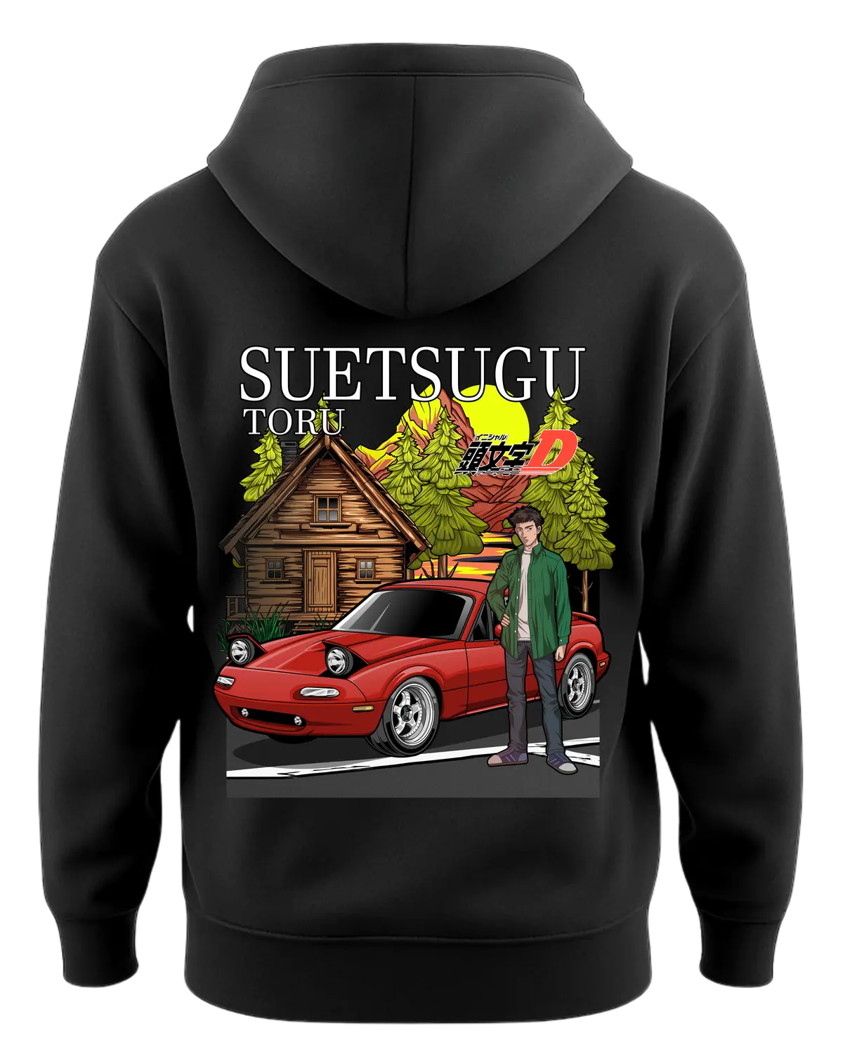Initial D - Suetsugu Toru Edition Miata Hoodie 1