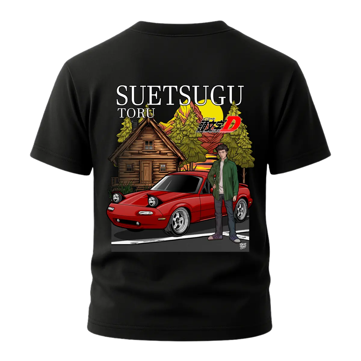 Initial D - Suetsugu Toru Edition Miata T-Shirt 1