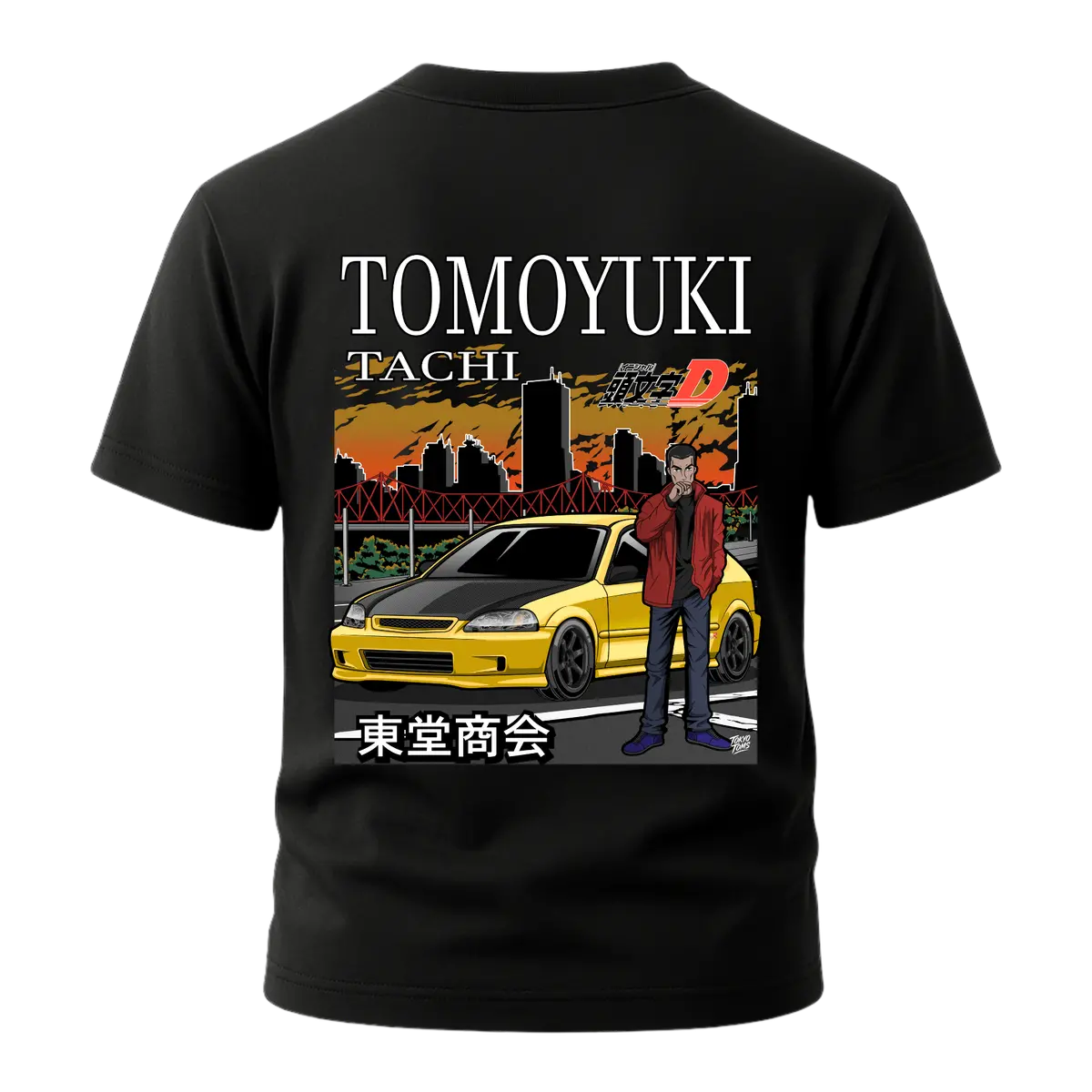 Initial D - Tomoyuki Tachi Edition Civic Type R T-Shirt 1
