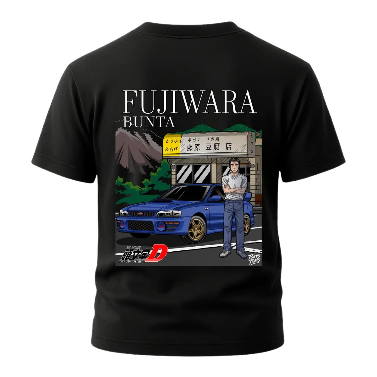 Initial D - Fujiwara Bunta Edition Impreza Wrx Sti T-Shirt 1