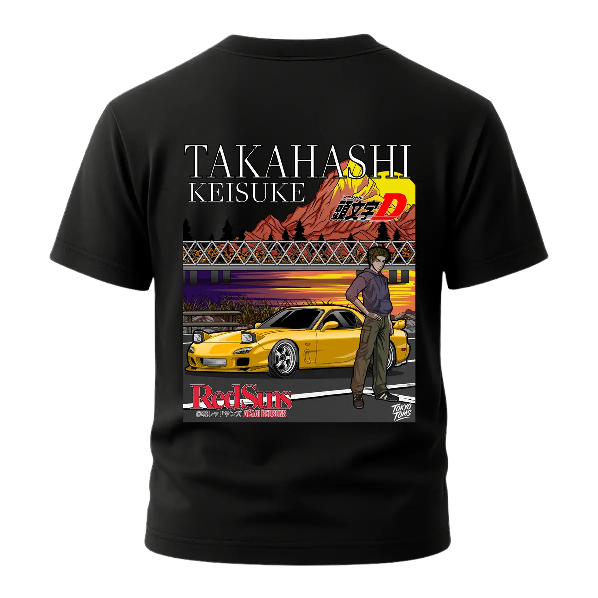 Initial D - Keisuke Takahashi Edition Rx-7 Fd3s T-Shirt 1