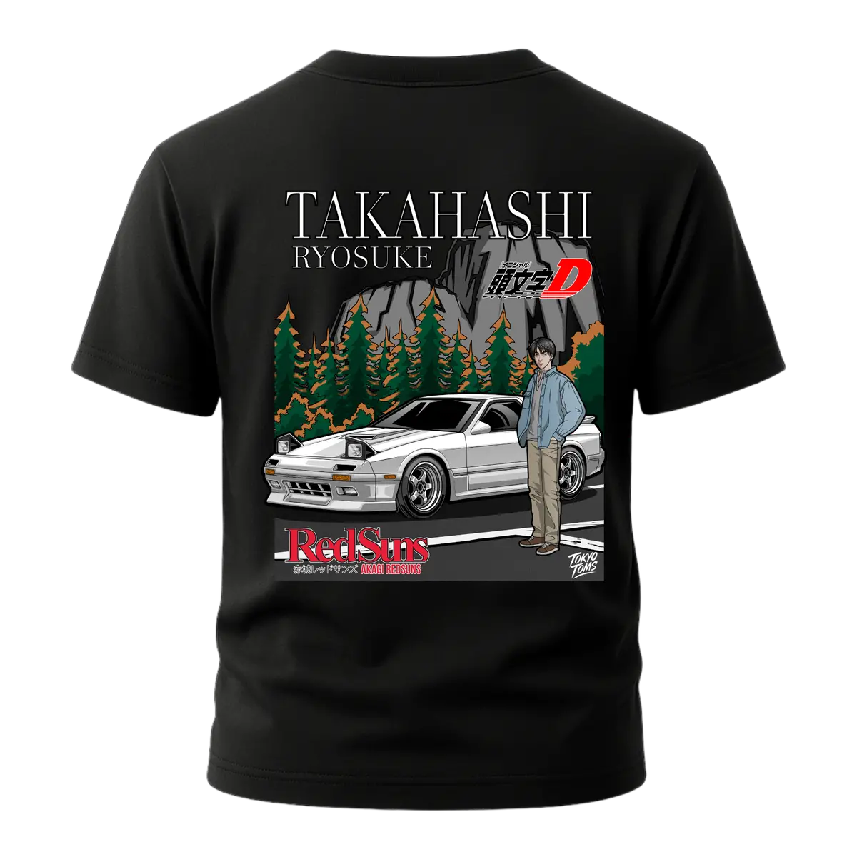 Initial D - Ryosuke Takahashi Edition Rx-7 Fc3s T-Shirt 1