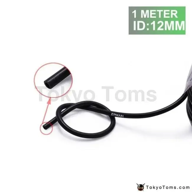 Black Id:12Mm Silicone Vacuum Hose Pipe High Performance Tubing-1Meter For Bmw E36 M3/325I/ Is/ Ix 92-99 93 1