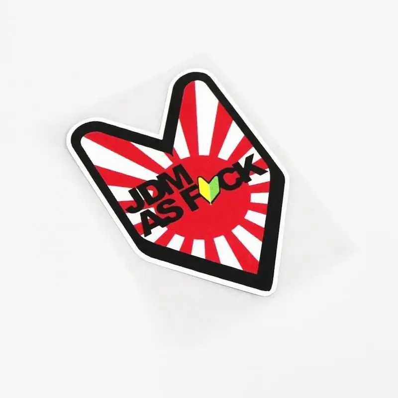 Jdm Af Wakaba Leaf Rising Sun Sticker 1