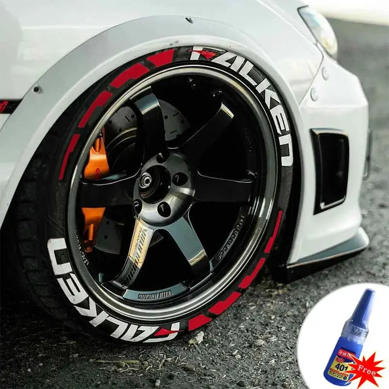 Jdm Falken Style Tyre Letter Stickers Set 1