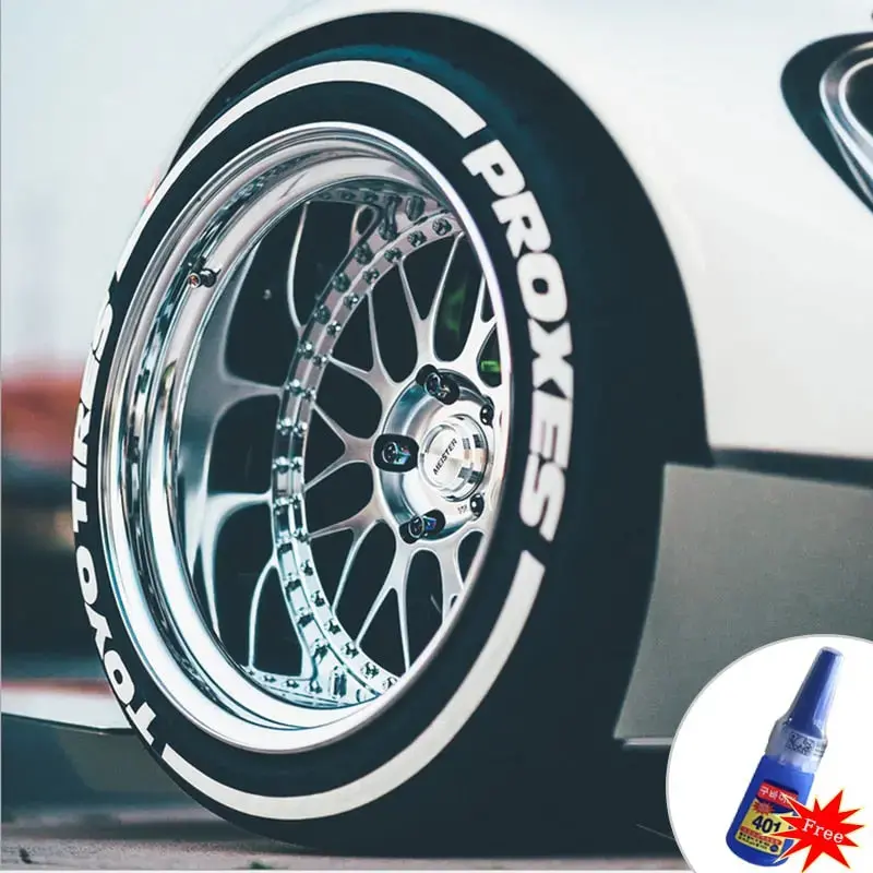 Jdm Toyo Tires Style Tyre Letter Stickers Set 1