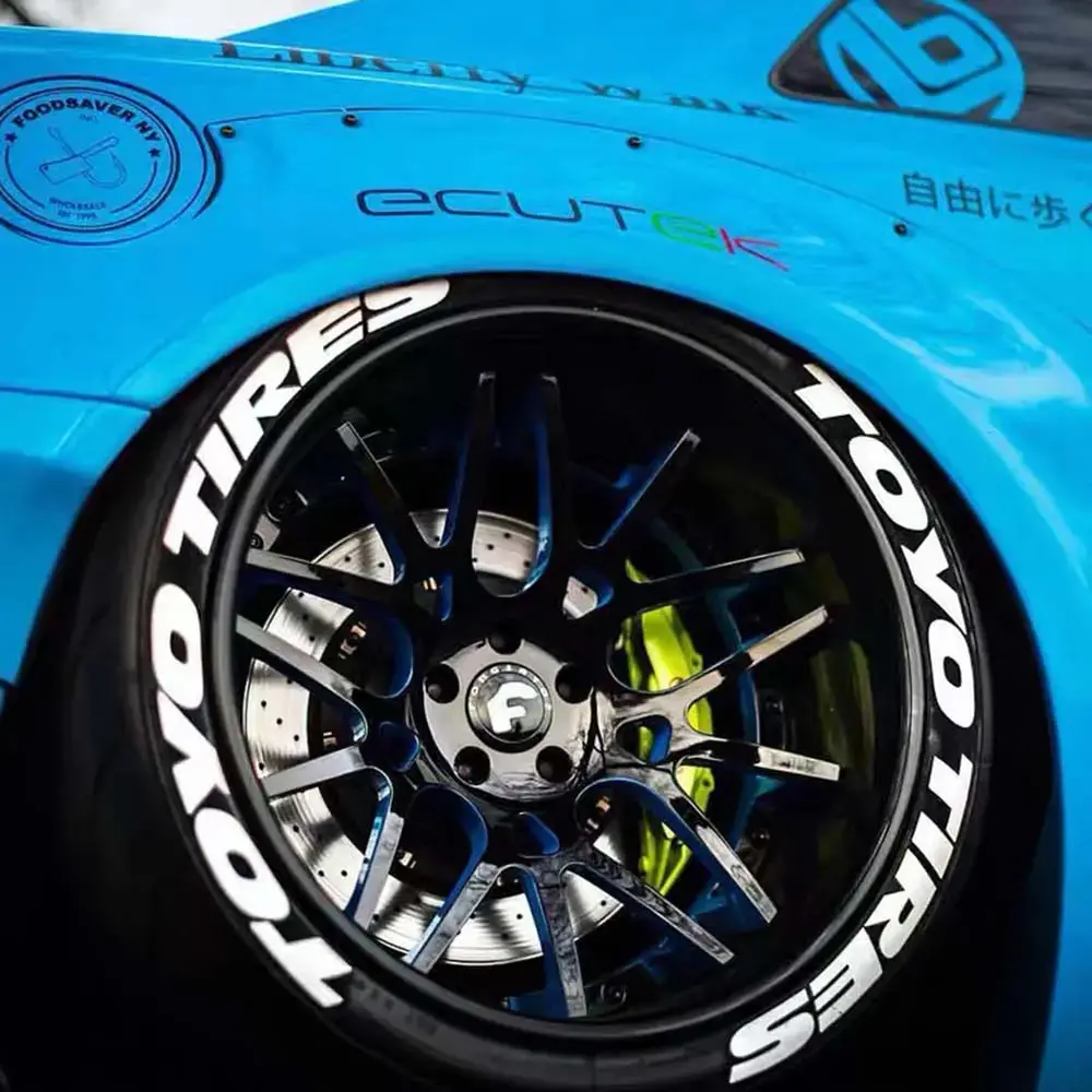 Jdm Toyo Tires Style Tyre Letter Stickers Set 3