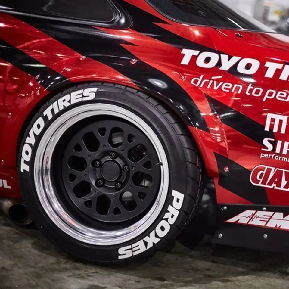 Jdm Toyo Tires Style Tyre Letter Stickers Set 4