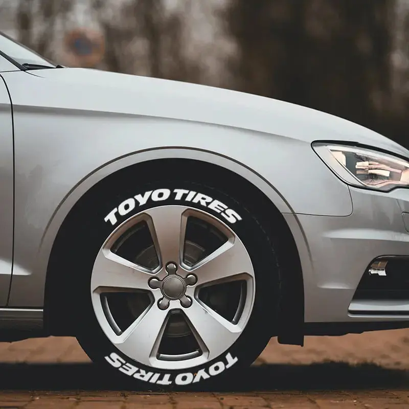 Jdm Toyo Tires Style Tyre Letter Stickers Set 5