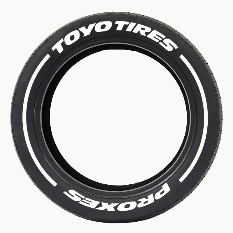 Jdm Toyo Tires Style Tyre Letter Stickers Set 6