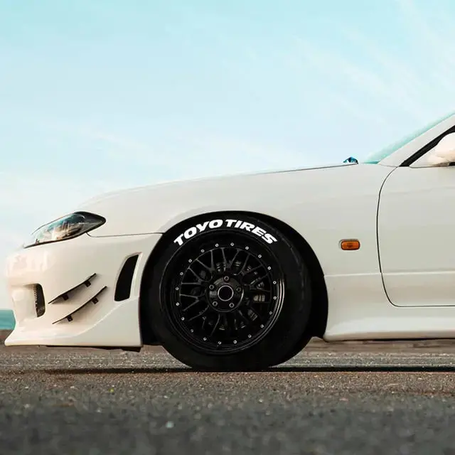 Jdm Toyo Tires Style Tyre Letter Stickers Set 4