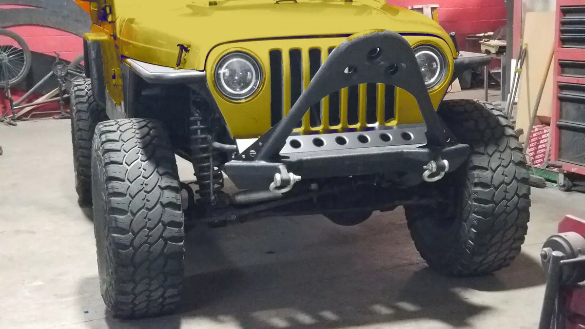 97-06 Jeep Wrangler Tj Custom Front Frame Cover Sway Bar Cover Power Coated 2