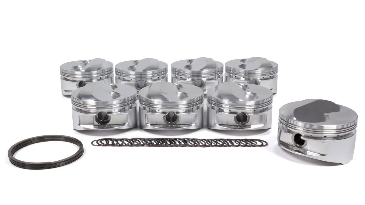 Je Sbc Dished Piston Set 4.155 Bore -28Cc 1