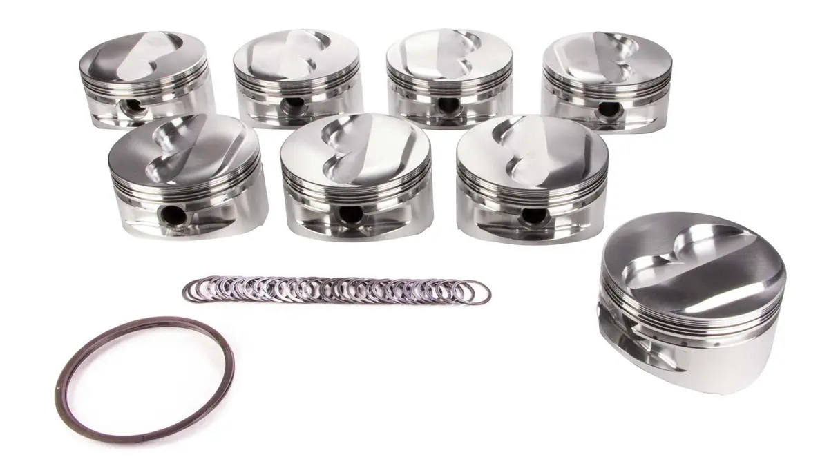 Je Sbc Dished Piston Set 4.155 Bore -28Cc 1