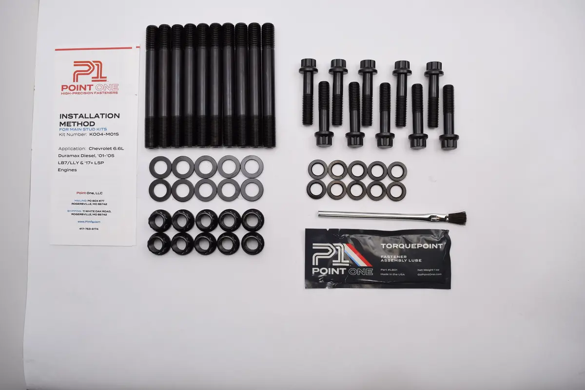 P1 6.6L Duramax Main Stud Kit (2001-2005 & L5p) 1