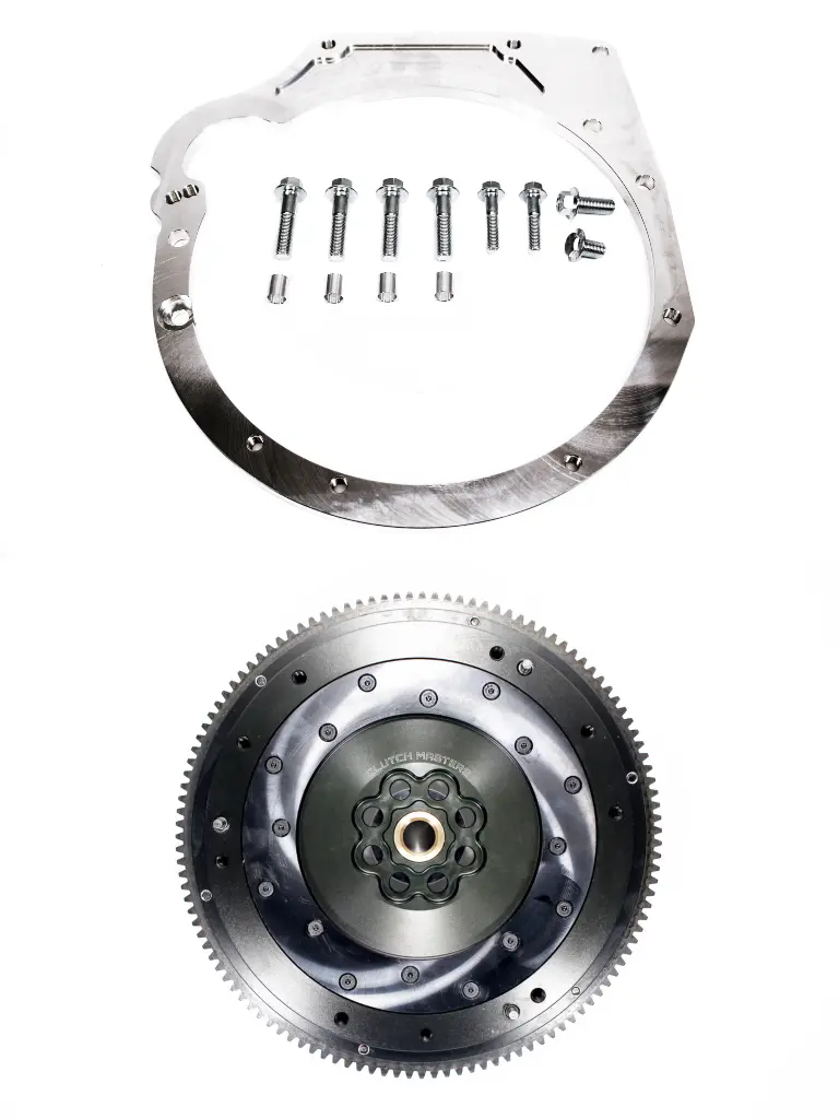 Precision Works K2f Adapter Plate V2 With Hardware & Clutch Masters Flywheel 1