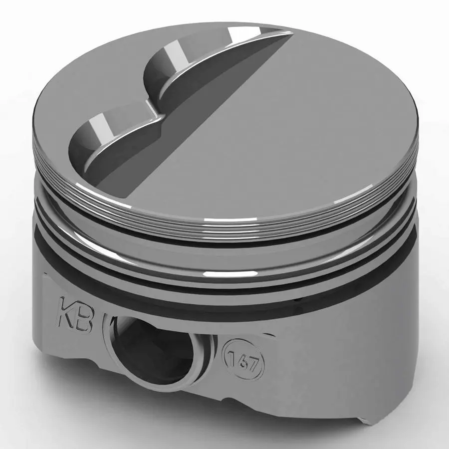 Kb Sbm Flat Top Piston Set 3.940 Bore -5Cc 1