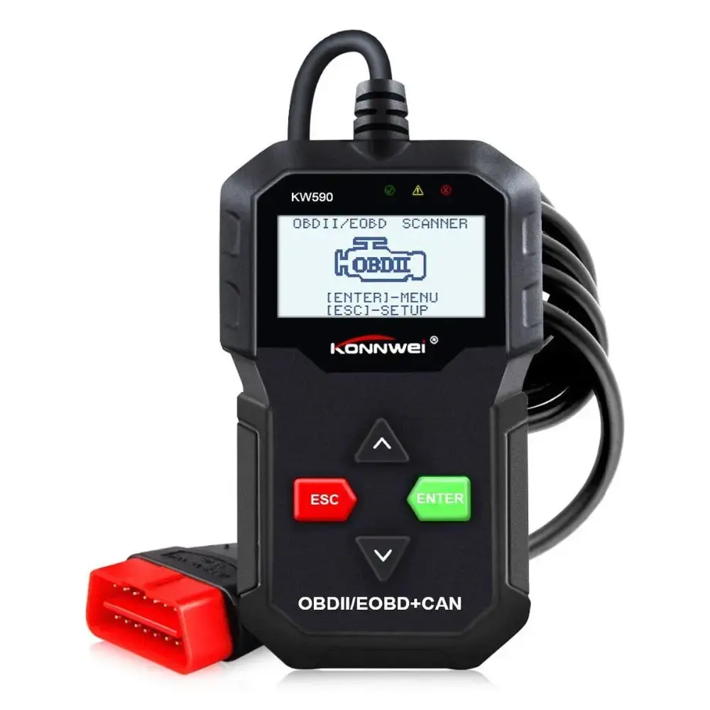 Konnwei Kw590 Obd Ii Code Reader Obd2 Diagnostic Scanner Tool 1