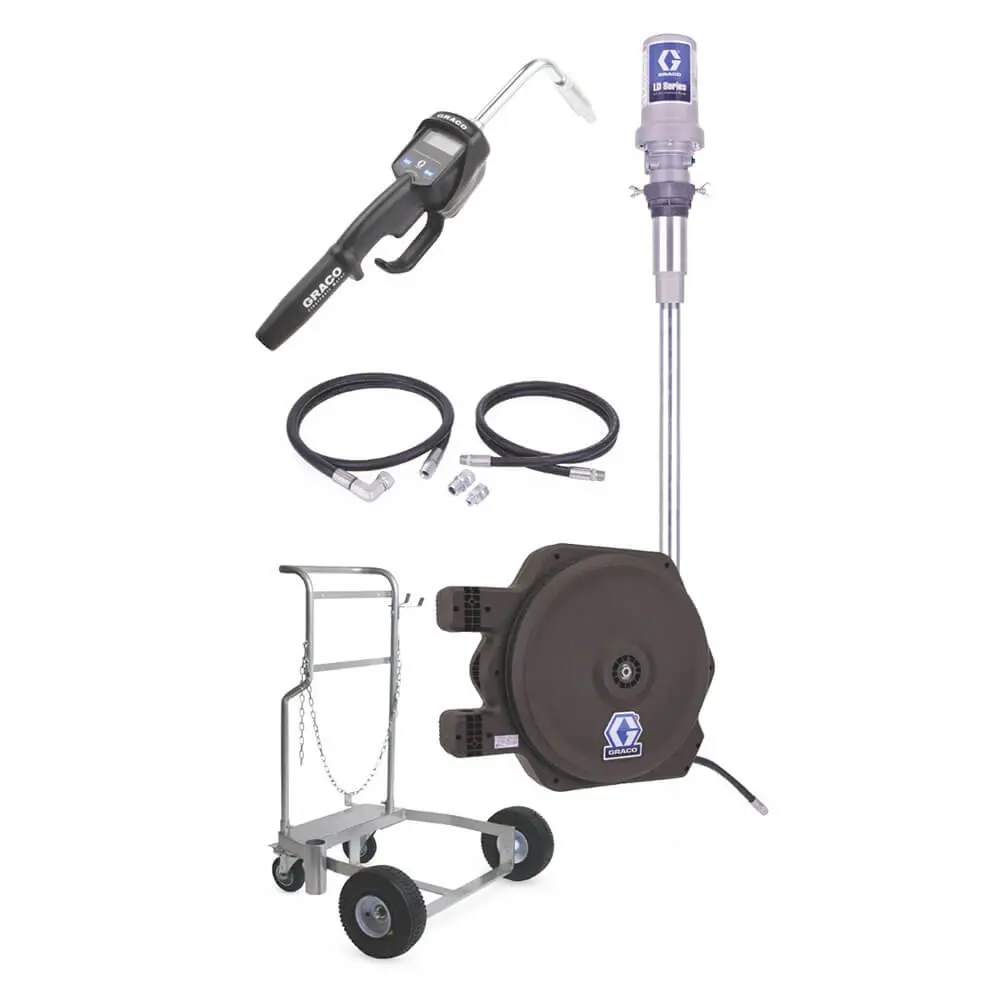 Graco Ld Series 3:1 Mobile Oil Pump Package - With Cart 1