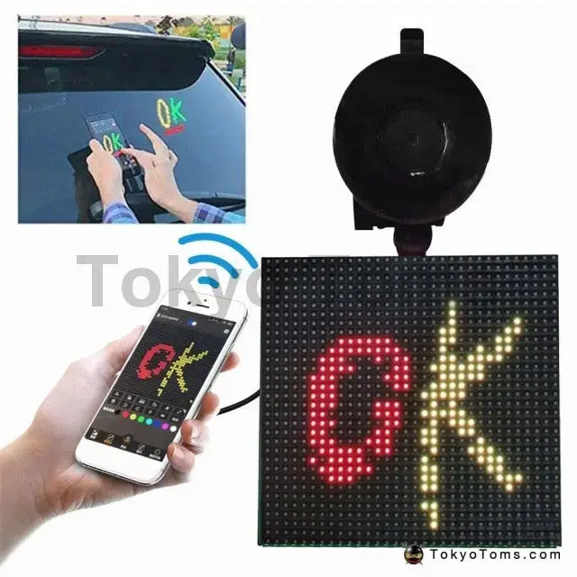 Led Display Screen Display Expression Picture Lights Bluetooth App Controlle 1