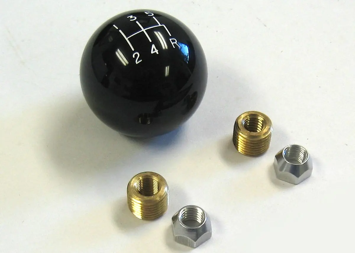 2In Black Shifter Knob 5 Speed 3/8 X 24 1