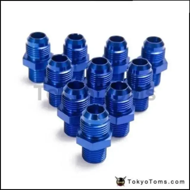 10Pcs/Lot An8 - M16*1.5 Straight Male Oil Cooler  Fuel Oil Hose Fitting Adapter An8-01M1615 1